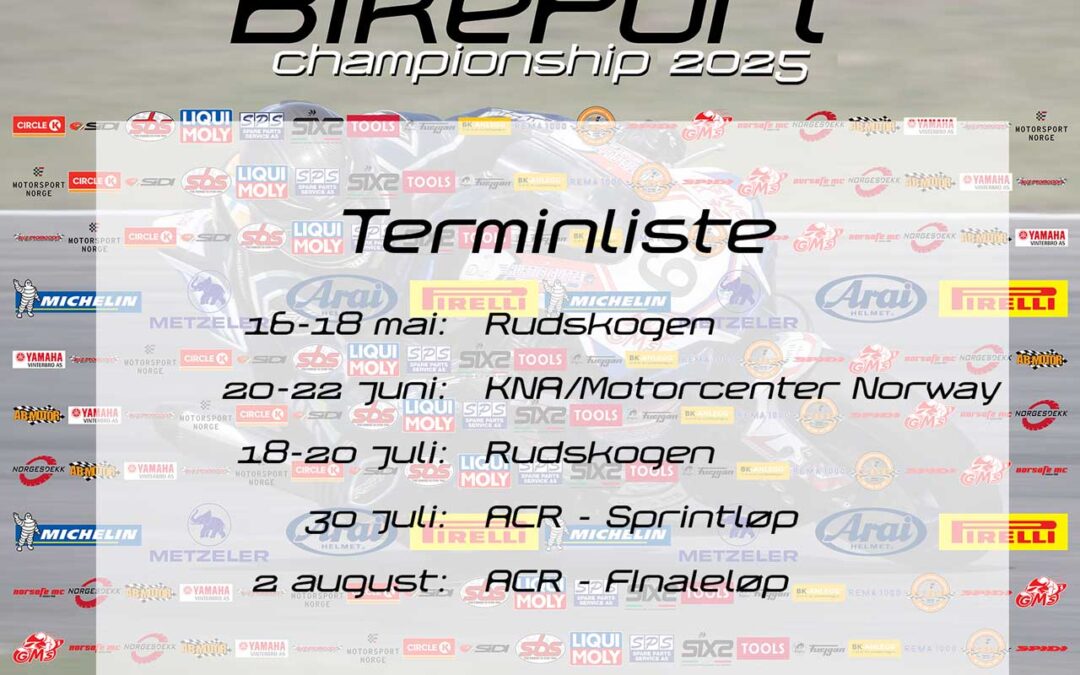 Terminliste BikePort Championship 2025