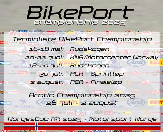 Terminliste RoadRacing 2025