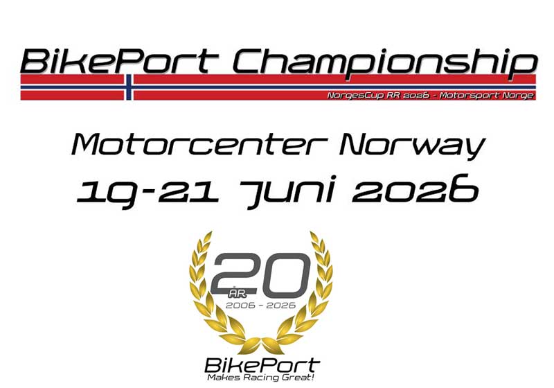 BikePort Championship – KNA Raceway 19-21 juni 2026